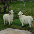 simulation fiberglass animal sculpture-sheep